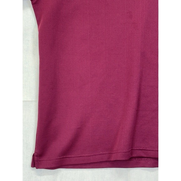 Starter Texas A&M Aggies Polo Shirt Mens XL Maroon Short Sleeve Textured Logo - Picture 8 of 16